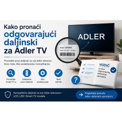 Kako pronaći odgovarajući daljinski za Adler TV