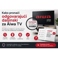 Kako pronaći odgovarajući daljinski za AIWA TV