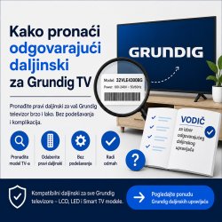 Kako pronaći odgovarajući daljinski za Grundig TV