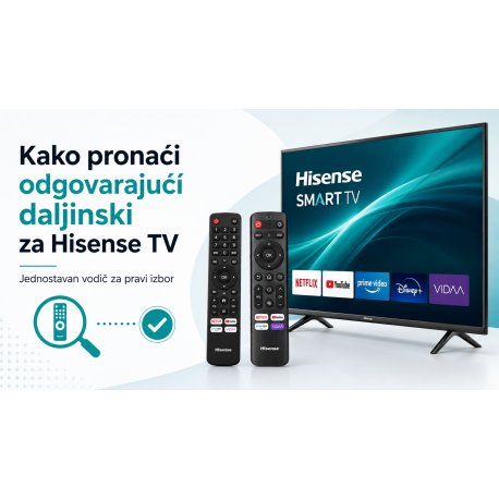 Kako pronaći odgovarajući daljinski za Hisense TV