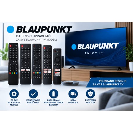 Kako pronaći odgovarajući daljinski za Blaupunkt TV